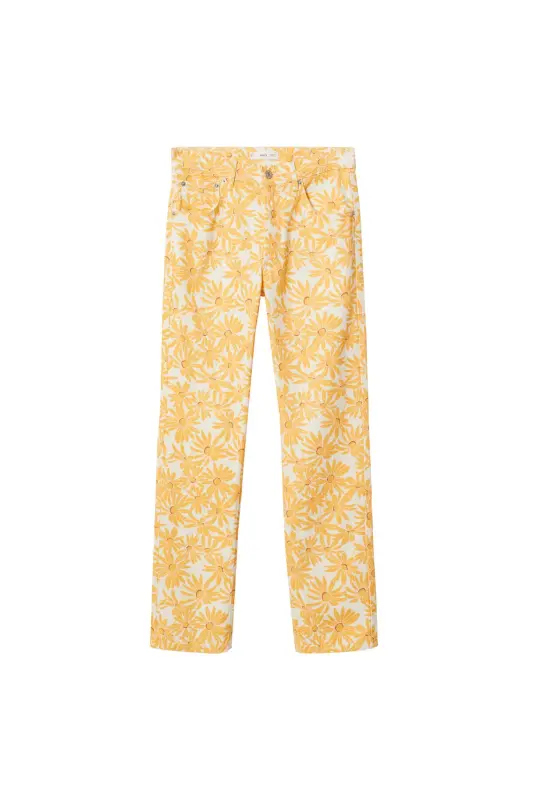 Sari Kadın Yetişkin Pantolon 37061307-Sari - 4