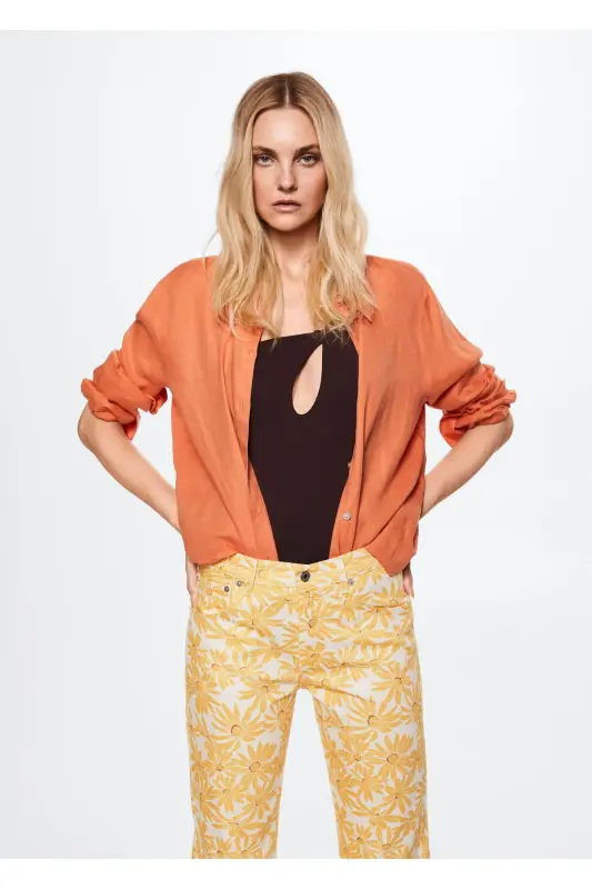 Sari Kadın Yetişkin Pantolon 37061307 - Sari - 5