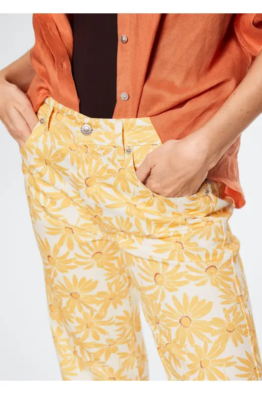 Sari Kadın Yetişkin Pantolon 37061307 - Sari - 7