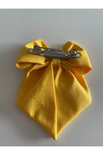Sarı Kurdele Fiyonk Toka / Yaz Tokası - SARI - 4