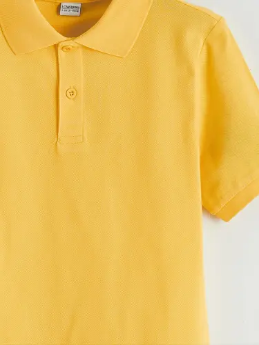 Sarı Polo Yaka Erkek Çocuk Pike Tişört-Sarı - LC WAIKIKI (1)