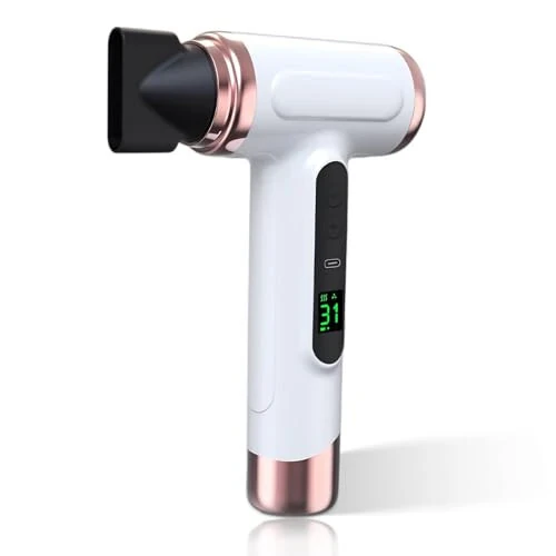 Vikye Cordless Hair Dryer,15000mAh Rechargeable Hair Dryer,3 Adjustable Cold Hot Wind,200W Battery Operated Hair Dryer for Travel Camping - Vikye