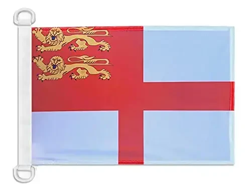 Sark Island NAUTICAL Flag 18'' x 12'' - Guernsey flags 30 x 45 cm. - Banner 12x18 in for boat - AZ FLAG - AZ FLAG