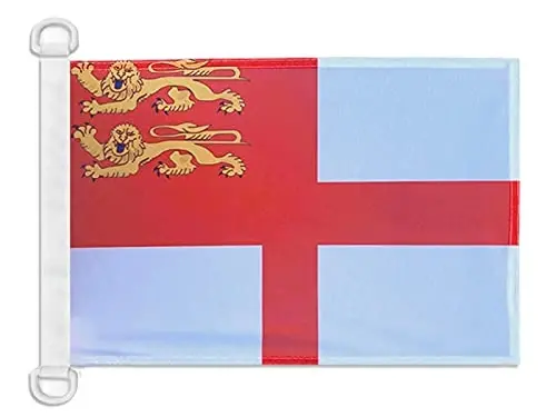 Sark Island NAUTICAL Flag 18'' x 12'' - Guernsey flags 30 x 45 cm. - Banner 12x18 in for boat - AZ FLAG - 1