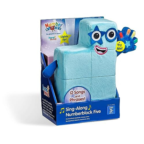 Şarkı Söyleyen Numberblock Beş Peluş Oyuncak - 1