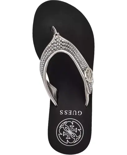 Sarraly Eva Logo Wedge Slip On Flip Sandals - 9