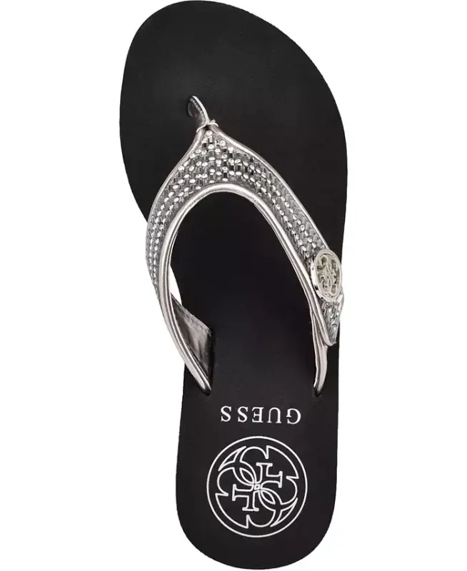 Sarraly Eva Logo Wedge Slip On Flip Sandals - 9