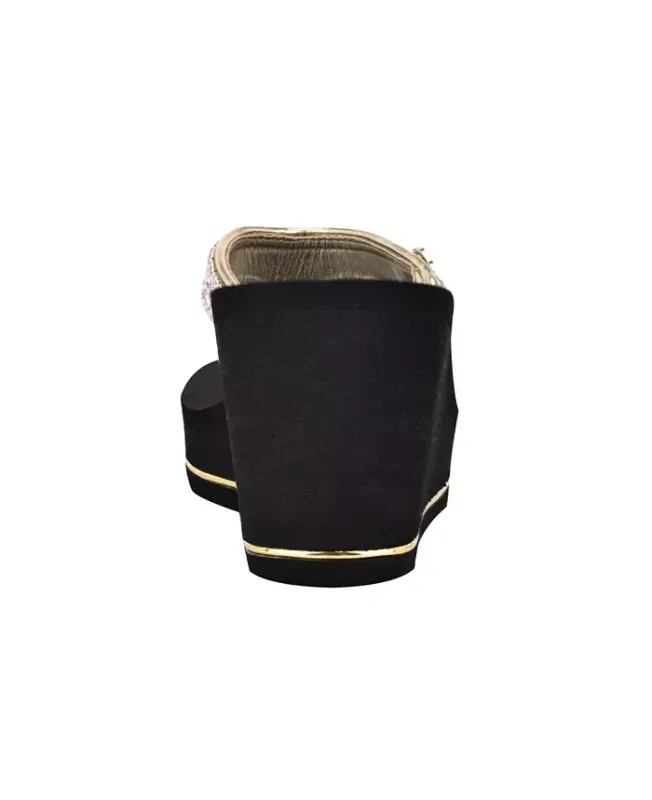 Sarraly Eva Logo Wedge Slip On Flip Sandals - 7