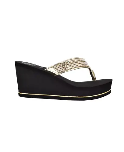 Sarraly Eva Logo Wedge Slip On Flip Sandals - 6