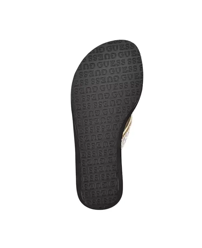 Sarraly Eva Logo Wedge Slip On Flip Sandals - 9