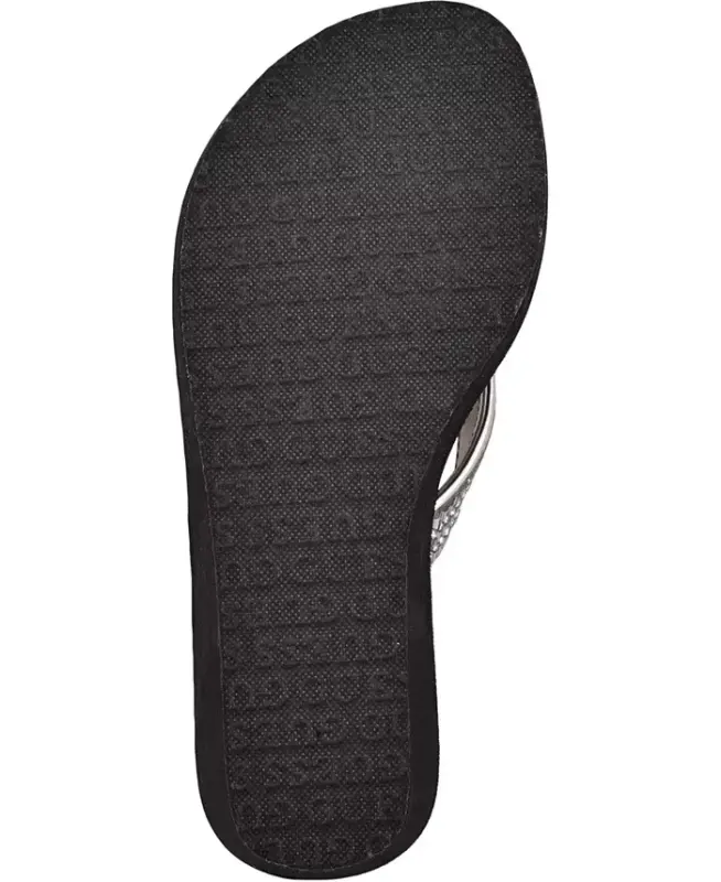 Sarraly Eva Logo Wedge Slip On Flip Sandals - 5