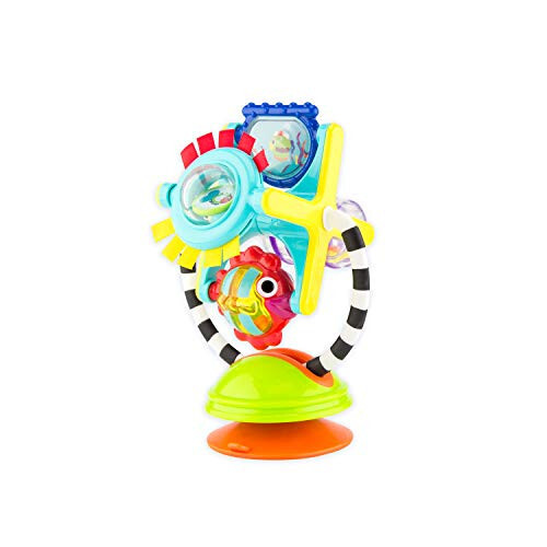 Sassy Fishy Fascination Station 2-in-1 Suction Cup High Chair Toy, Developmental Tray Toy for Early Learning, Ages 6+ Months - Sassy