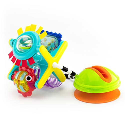 Sassy Fishy Fascination Station 2-in-1 Suction Cup High Chair Toy, Developmental Tray Toy for Early Learning, Ages 6+ Months - Sassy (1)