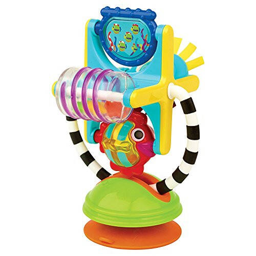 Sassy Fishy Fascination Station 2-in-1 Suction Cup High Chair Toy, Developmental Tray Toy for Early Learning, Ages 6+ Months - 7