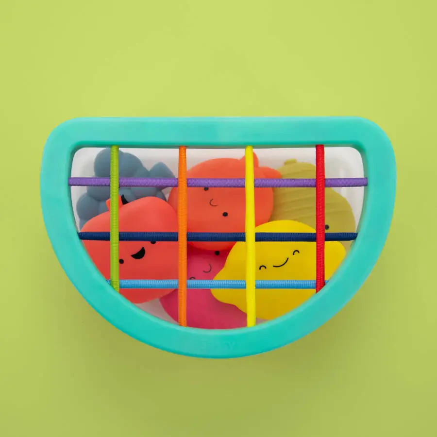 Sassy Fruit Fun Fill & Spill STEM Chaqaloq o'yinchog'i 6 oylikdan 2 yoshgacha bo'lgan chaqaloqlar uchun - 5