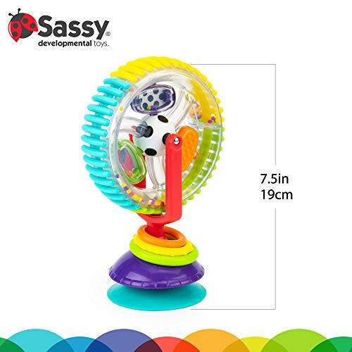 Sassy Wonder Wheel aylanuvchi yuqori stul tovoq o'yinchoqi, 6+ oy - 15