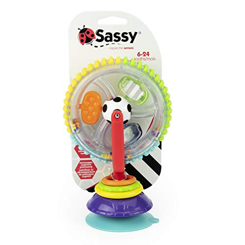 Sassy Wonder Wheel Spinning High Chair Tray Toy, Age 6+ Months - 14