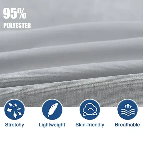 Satankud Men's Tracksuits 2 Pieces Set Long Sleeve Causal Full Zip Hiking Jogging Gym Sports Sweatsuit for Men 2 Piece Outfits Darkgrey-L - 6