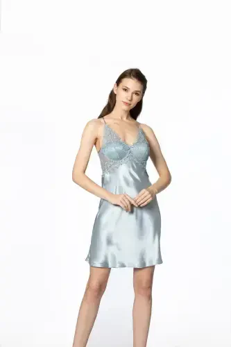 Сатен Altılı Gelin Çeyiz Seti - 6040 Mist-Mist - PIERRE CARDIN (1)