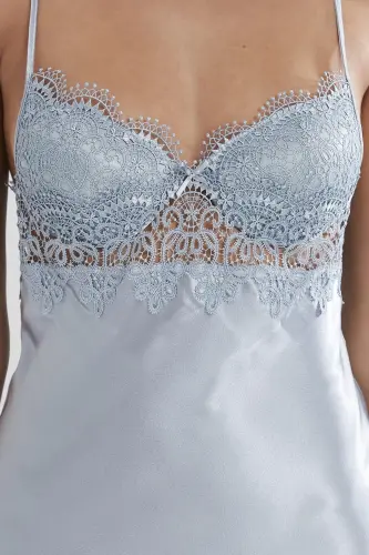 Сатен Altılı Gelin Çeyiz Seti - 6325 Mist-Mist - 5