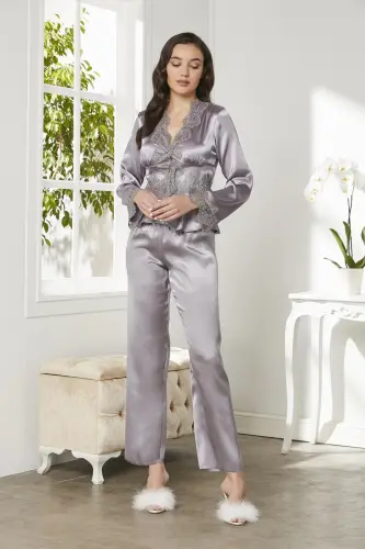 Saten Altılı Gelin Çeyiz Seti - 6335 Royal-Royal - 5