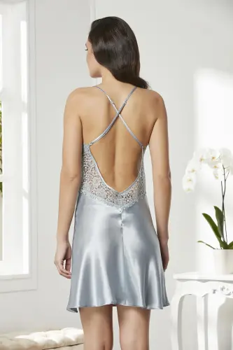 Сатен Алтылы Гелин Чейиз Сети - 6625 Мист-Мист - 6