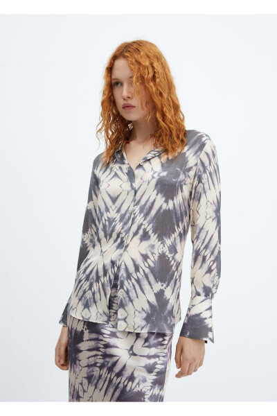 Saten Batik Gömlek - MANGO
