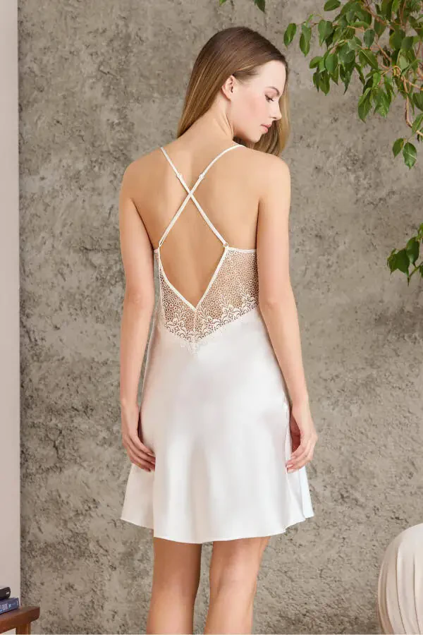 Saten Altılı Gelin Çeyiz Seti - 6040 Ekru-Ekru - 5