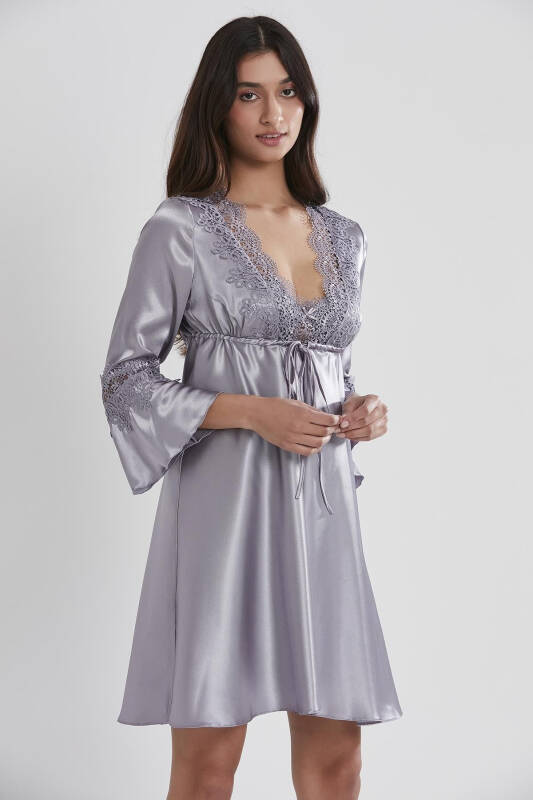 Saten Altılı Gelin Çeyiz Seti - 6325 Royal - Royal - 2