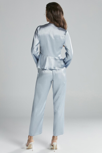 Saten Altılı Gelin Çeyiz Seti - 6335 Mist-Mist - 8