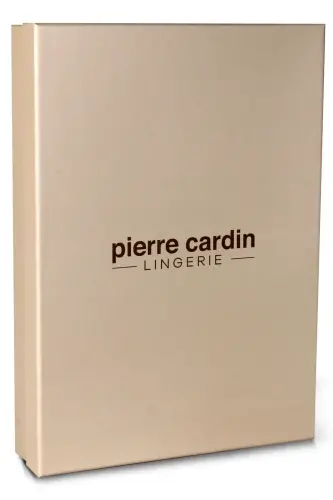 Saten Gecelik Sabahlık Pijama Takım Şort Takım 6'lı Gelin Çeyiz Seti - 6700-Pudra - PIERRE CARDIN (1)