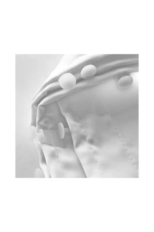 Saten Güneşlik Beyaz-Siyah - TAÇ