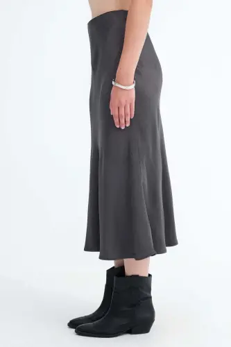 Saten Midi Etek E16025-T3 - A.Antrasit - 4