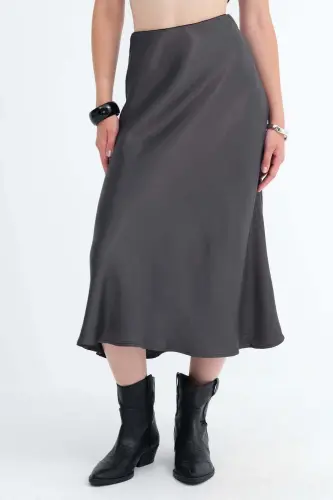 Saten Midi Etek E16025-T3 - A.Antrasit - 5