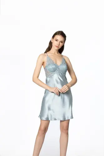 Saten Oltili Kelin Sepi Komplekti - 6040 Mist-Mist - PIERRE CARDIN (1)