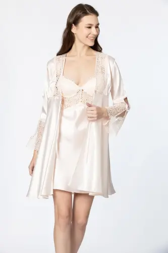 Saten Oltili Kelin Sepi To'plami - 6625 Inci-Inci - PIERRE CARDIN (1)