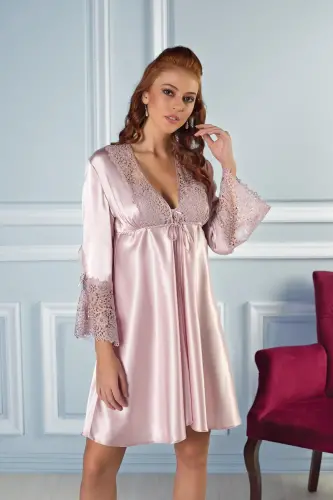 Saten Oltilik Kelin Sepi - 6625 Pudra-Pudra - PIERRE CARDIN (1)