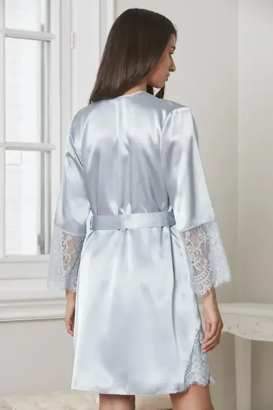 Saten Oltilik Kelin Sepi Komplekti - 6015 Mist-Mist - 3