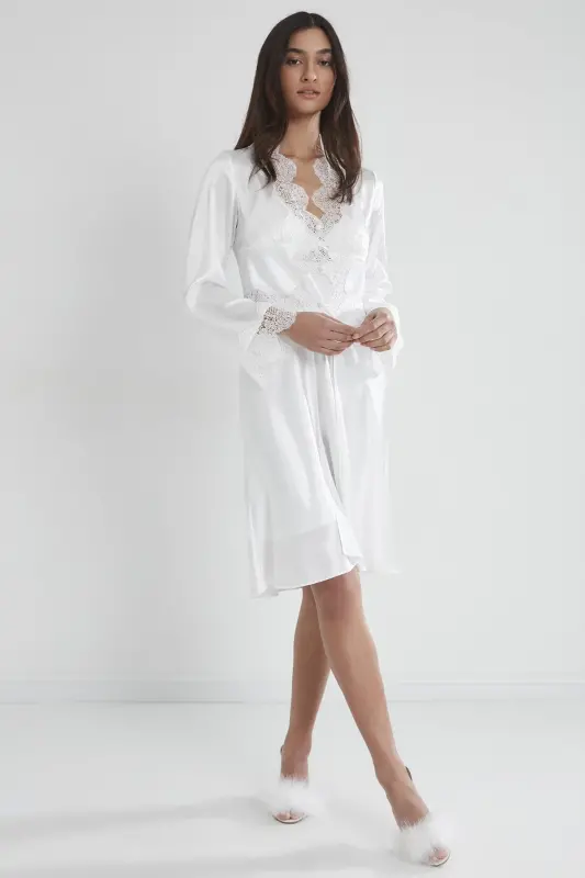 Saten Oltilik Kelin Sepi Komplekti - 6335 Ekru-Ekru - PIERRE CARDIN