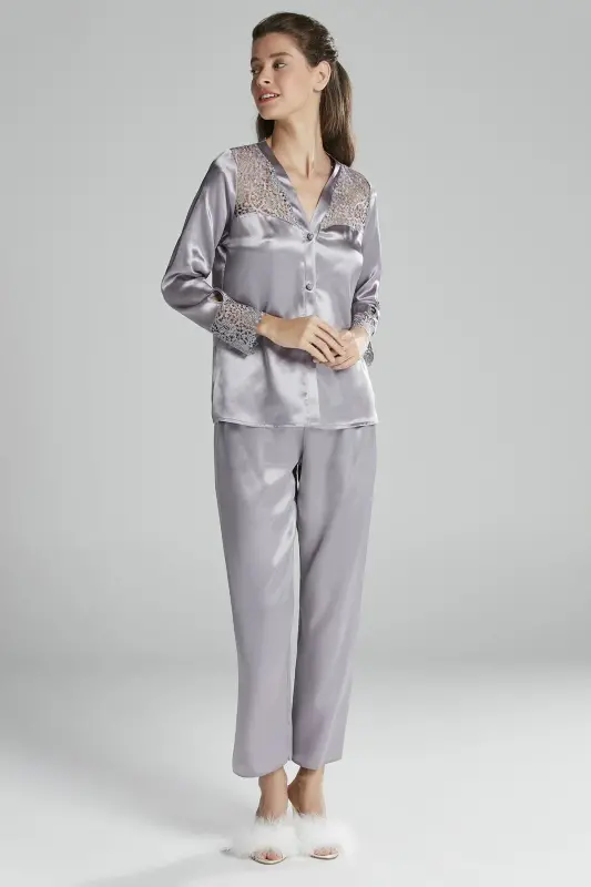 Saten Oltilik Kelin Sepi Komplekti - 6625 Royal-Royal - 6