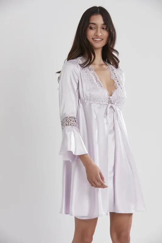 Satin Altılı Bridal Dowry Set - 6325 Viola-Viola - 3