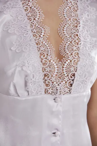 Satin Altılı Bridal Dowry Set - 6325 Viola-Viola - 7