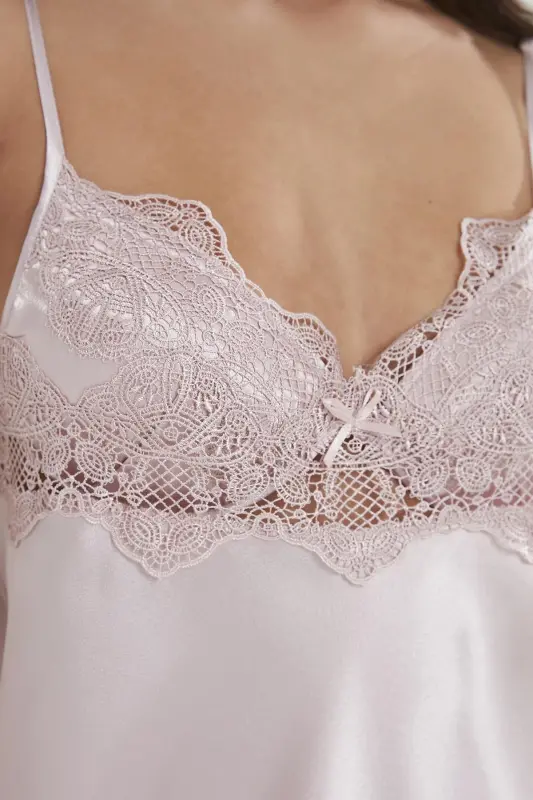 Satin Altılı Gelin Çeyiz Seti - 6335 Pudra-Pudra - 4