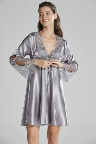 Satin Altılı Gelin Çeyiz Seti - 6625 Royal-Royal - PIERRE CARDIN (1)