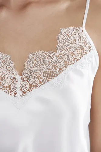 Satin Altılı Gelin Dowry Set - 6335 Ecru-Ecru - 2