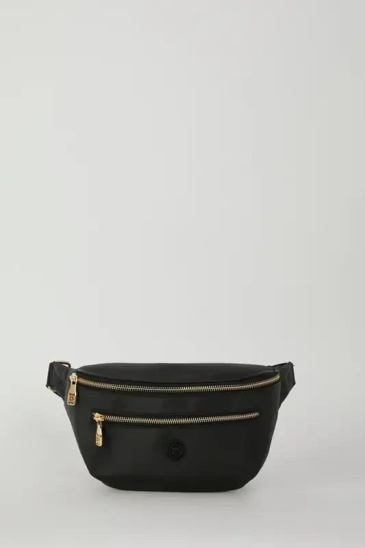 Satin Black Women Waist Bag 05PO22Y1542-Satin Black - 2