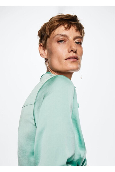 Satin Flowy Shirt - 8