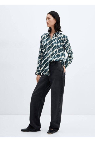 Satin Flowy Shirt - 6