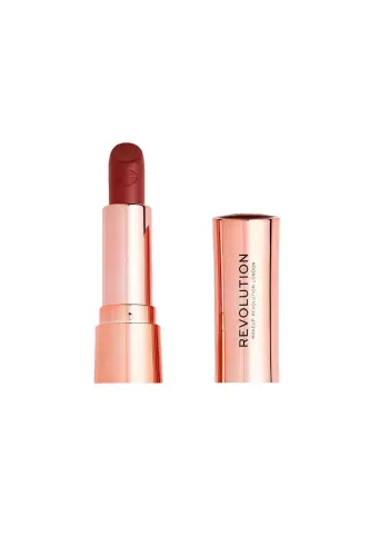 Satin Kiss Lipstick Rose Kırmızı Ruj-Rose - REVOLUTION (1)