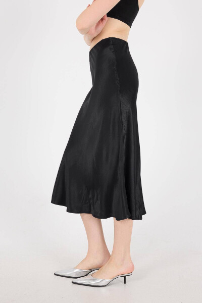 Satin Midi Skirt E16025-t3 - 4